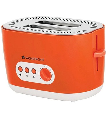 Regalia Pop Up 2 Slice Toaster, 780W, 7 Browning Controls, Removable Crumb Tray, 1 Years Warranty, Orange